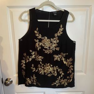 Club Monaco sequin silk tank